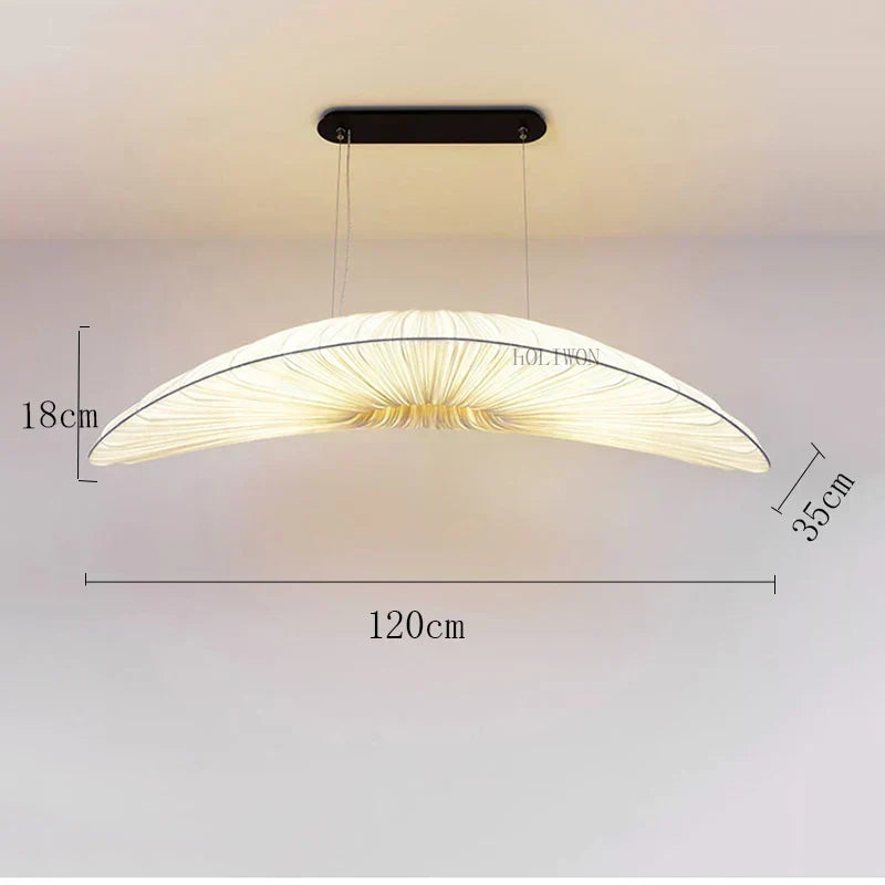 Iluminación colgante LED moderna, estilo náutico, para decorar el hogar, blanca.