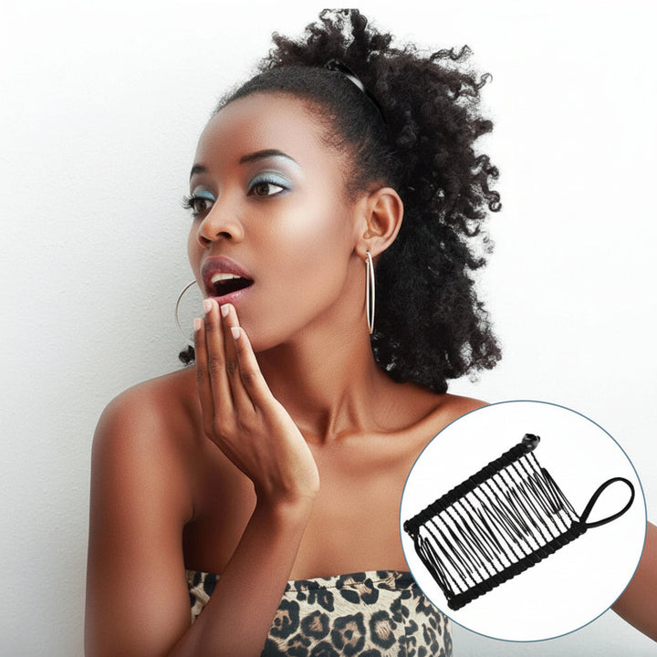 Pinza de pelo estilo vintage, perfecta para cabello grueso, accesorio capilar fuerte y de moda retro.