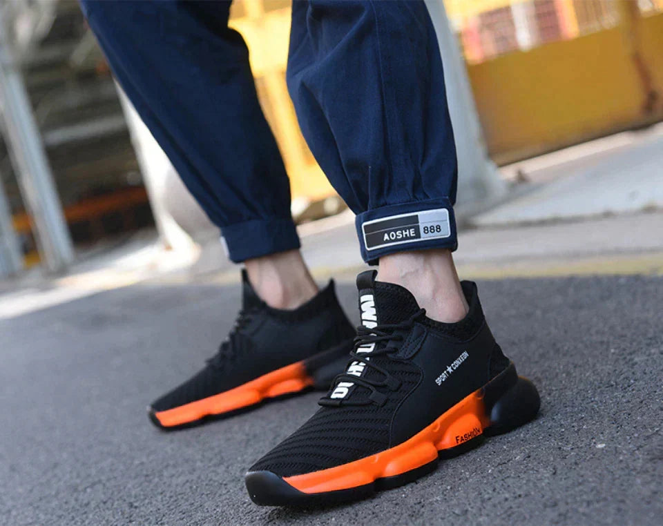 Zapatillas de seguridad robustas para hombres, protección antiperforación y antideslizante para trabajo duro.