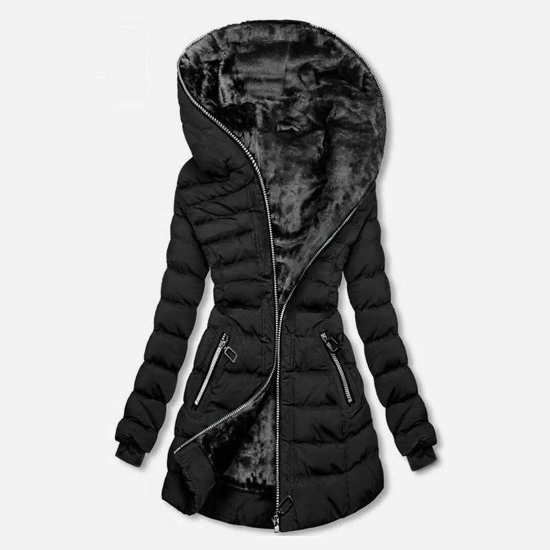 Parka de invierno elegante para mujer, abrigo cálido y con estilo para protegerte del frío con moda.