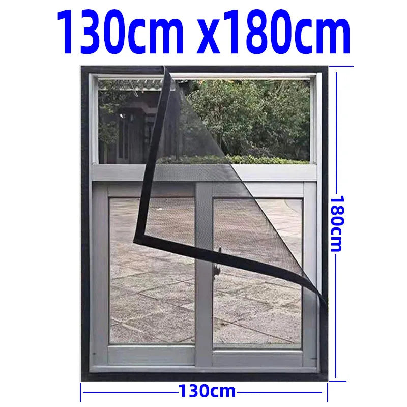 Mosquitera para ventana de dormitorio. Noches tranquilas sin mosquitos, malla protectora ajustable.
