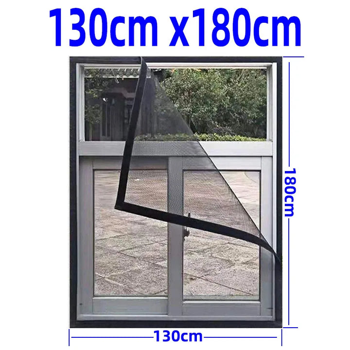 Mosquitera para ventana de dormitorio. Noches tranquilas sin mosquitos, malla protectora ajustable.