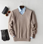 Beige - V-Neck