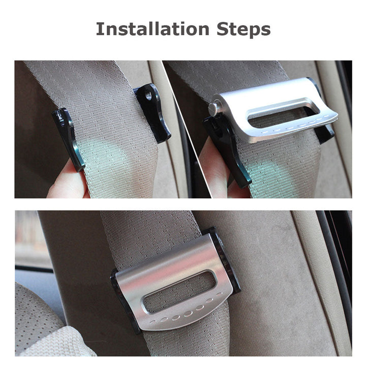 Ajustador de cinturón para coche que previene rozaduras. 2 piezas para mayor comodidad y protección de ropa.