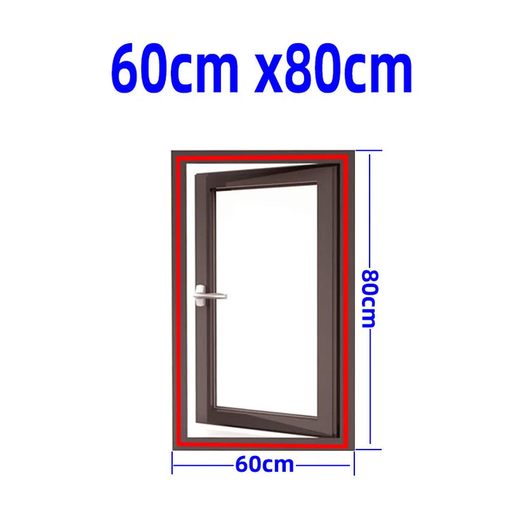 Protección antimosquitos para ventanas. Malla fina y resistente, instalación con velcro, invisible y segura.