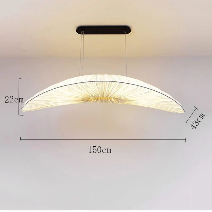 Lámpara de techo LED ambiente, náutica y moderna, longitud ajustable, sala de estar.