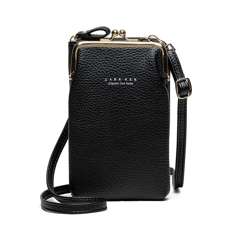 Bolso bandolera pequeño para móvil de mujer, con correa ajustable, ideal para uso diario y viajes casuales.