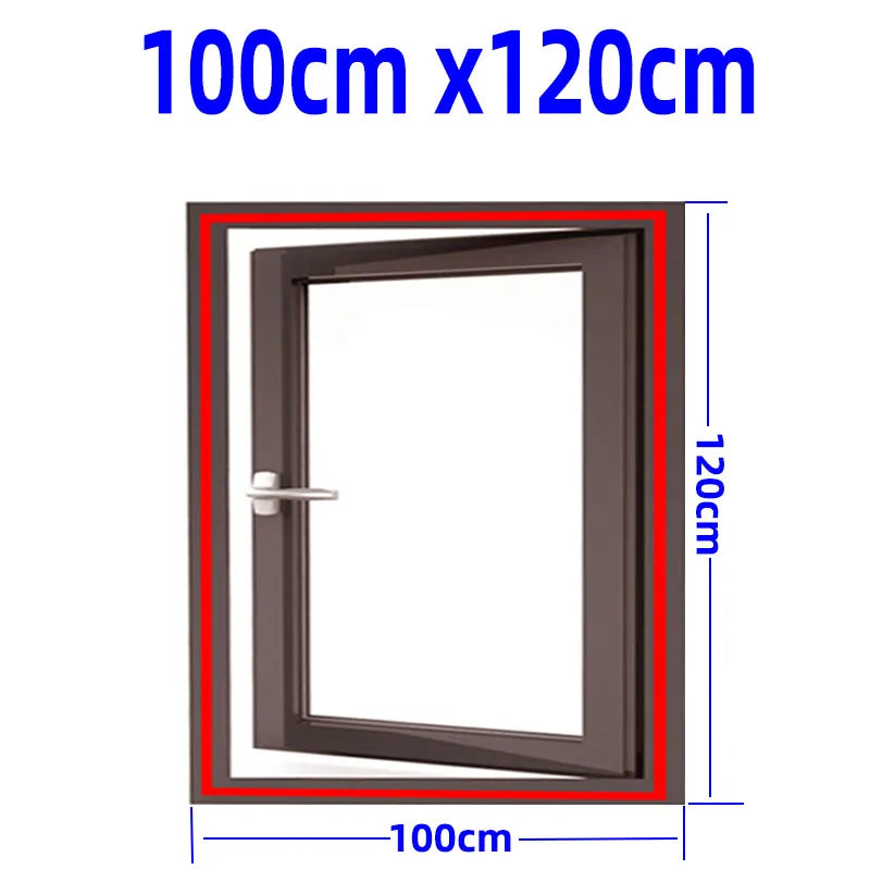 Mosquitera adaptable para ventanas de PVC. Protección invisible, compatible con diferentes tamaños.