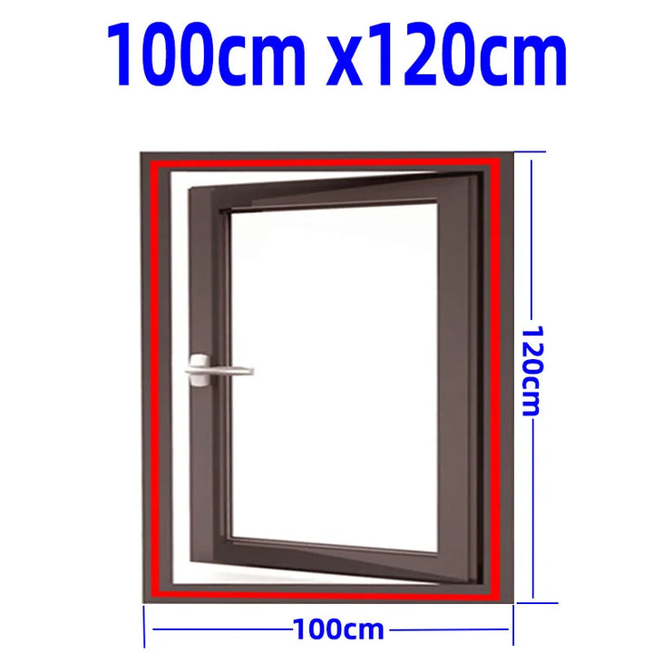 Mosquitera adaptable para ventanas de PVC. Protección invisible, compatible con diferentes tamaños.