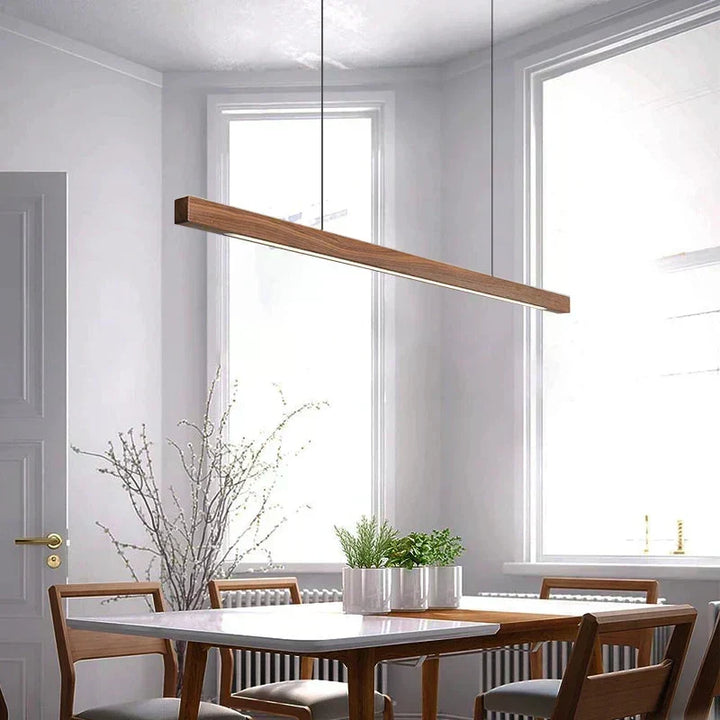 Lámpara de techo Arden de madera, diseño minimalista escandinavo. Iluminación interior moderna y funcional para tu hogar.