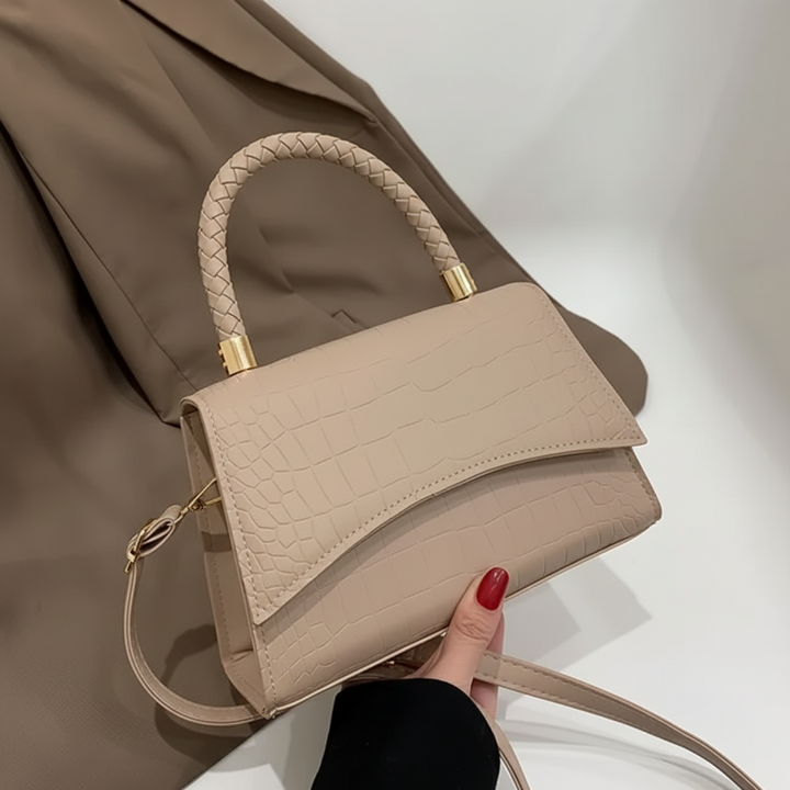 Bandolera mujer versátil caqui, ideal para el hombro y uso diario.