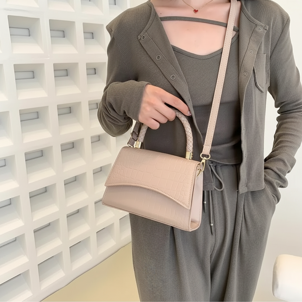 Bolso bandolera de hombro para mujer, estilo elegante y práctico para el día a día.