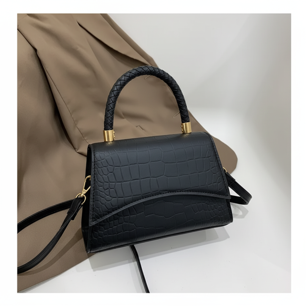 Bandolera caqui de mujer, perfecta para complementar un look casual y diario.