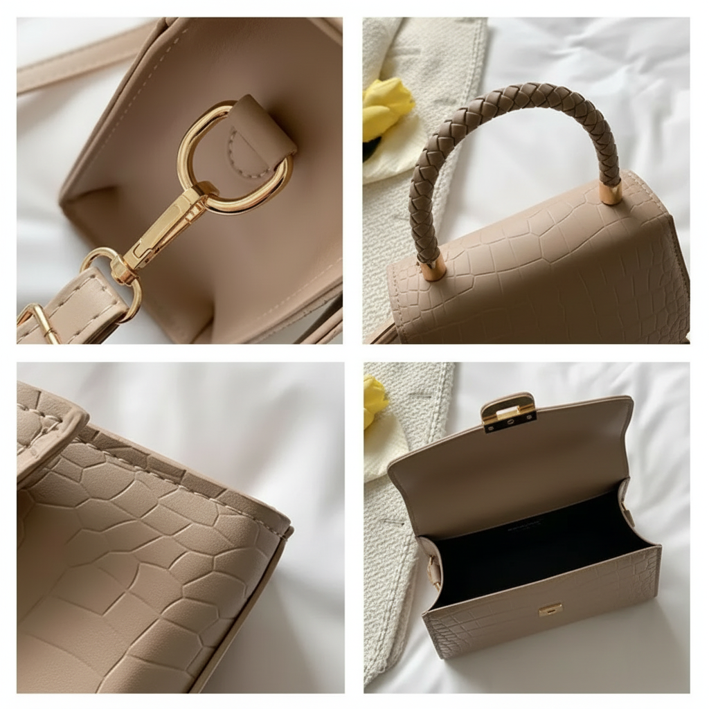Práctico bolso bandolera de mujer, diseño elegante para llevar tus esenciales diariamente.
