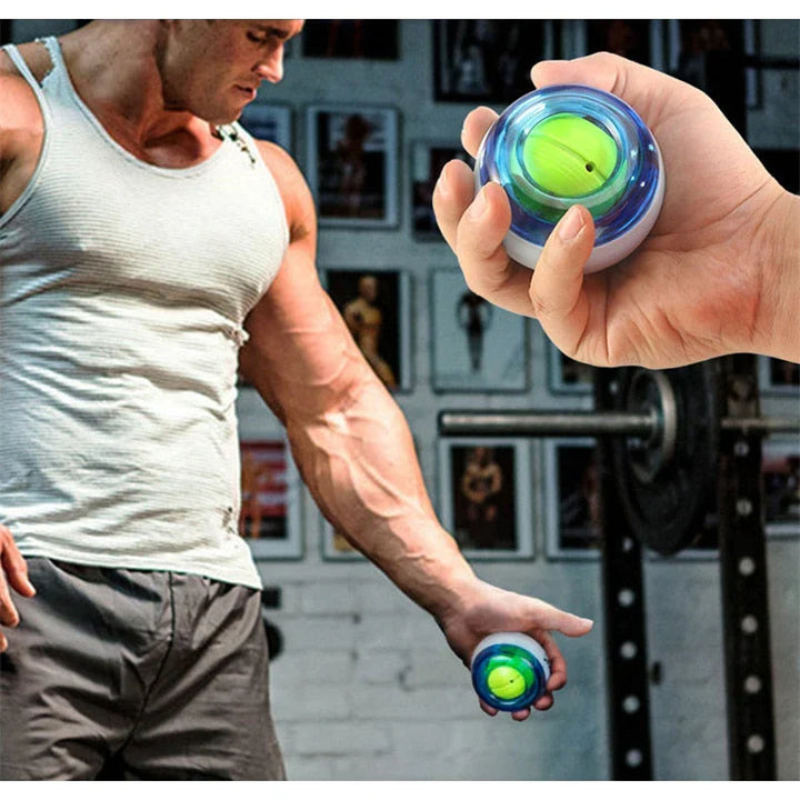 Giroscopio Powerball para rehabilitación y aumento de fuerza en muñeca y antebrazo.