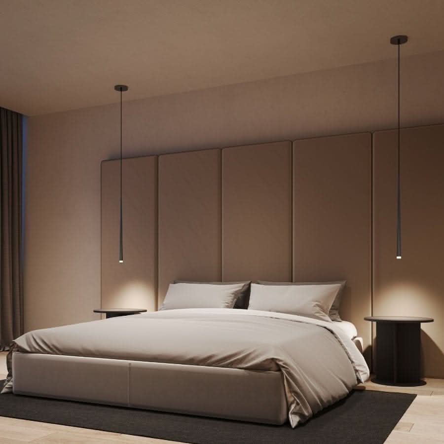 Lámpara colgante LED de diseño moderno y altura ajustable. Iluminación perfecta para cocina.