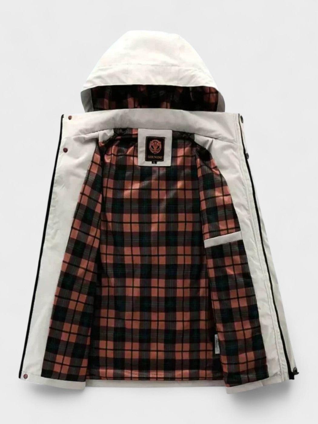 Chaqueta de invierno con capucha para hombre, estilo acolchado y resistente al viento.