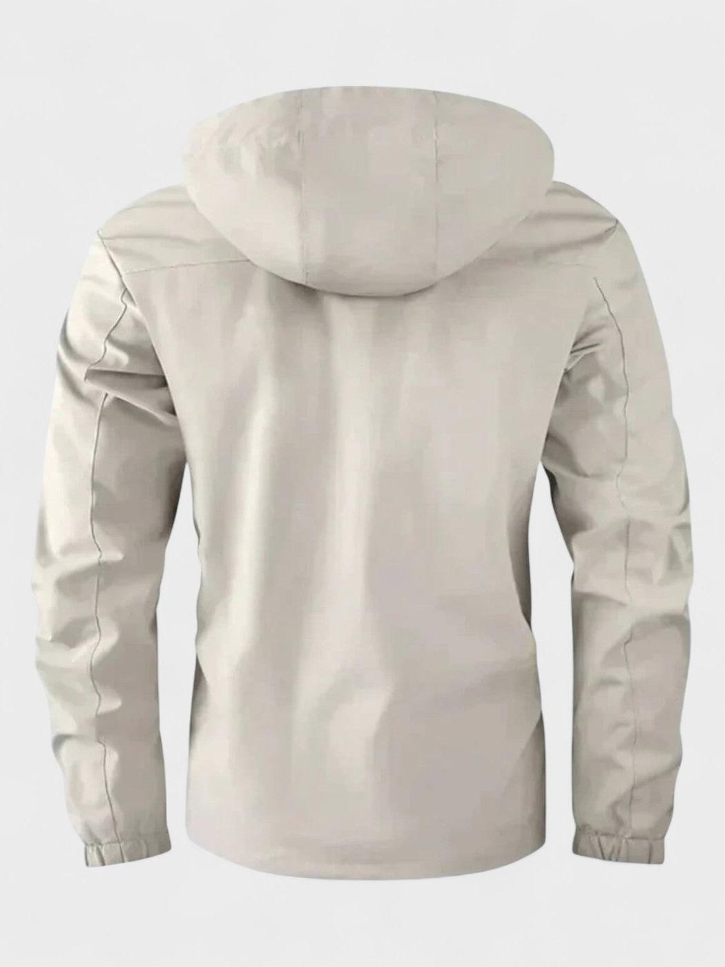 Ropa de hombre: chaqueta de invierno acolchada con capucha, moda y funcionalidad invernal.