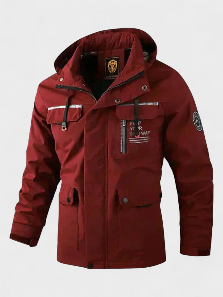Moda invernal para hombre: chaqueta casual acolchada con capucha, perfecta para el invierno.