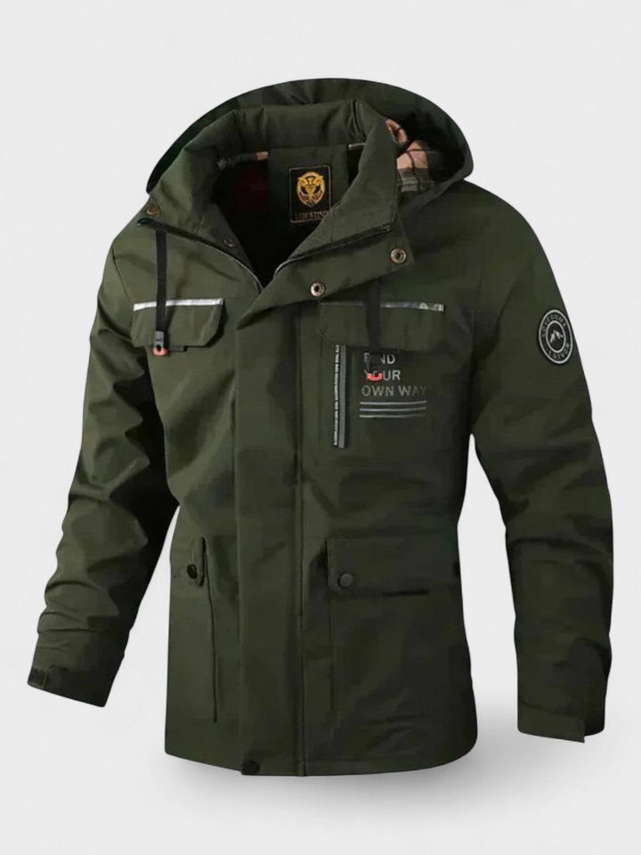 Chaqueta de invierno acolchada para hombre, ropa de abrigo cálida y con capucha.