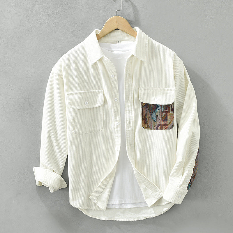 Elegante camisa de manga larga para hombre, estilo casual moderno. Ideal para otoño-invierno. Ropa versátil.