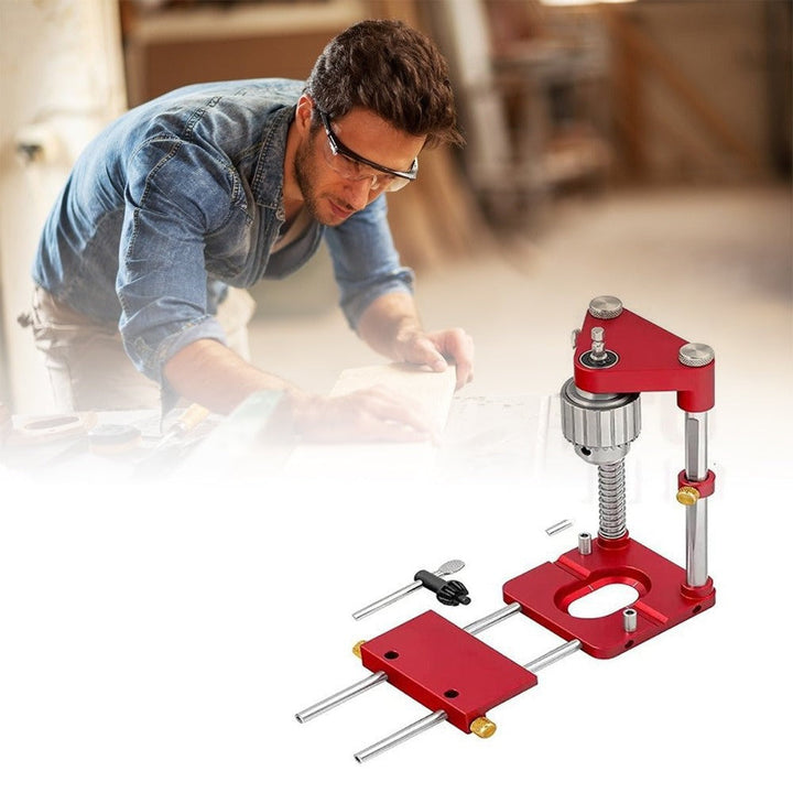 Guía de taladro para madera, herramienta manual de perforación precisa para proyectos de bricolaje.