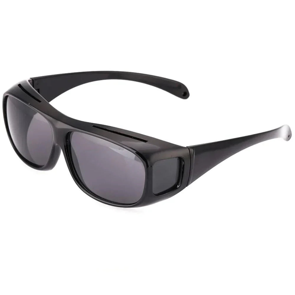 Lentes amarillas unisex antirreflejo para conducción nocturna, visión HD y seguridad vial.