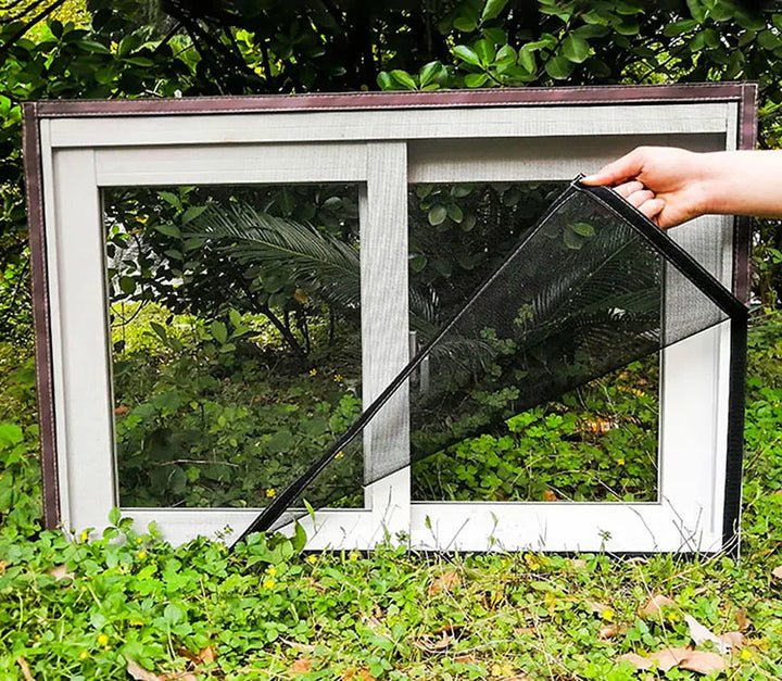 Solución antimosquitos para ventanas. Malla de protección ajustable, mantiene tu hogar libre de plagas.