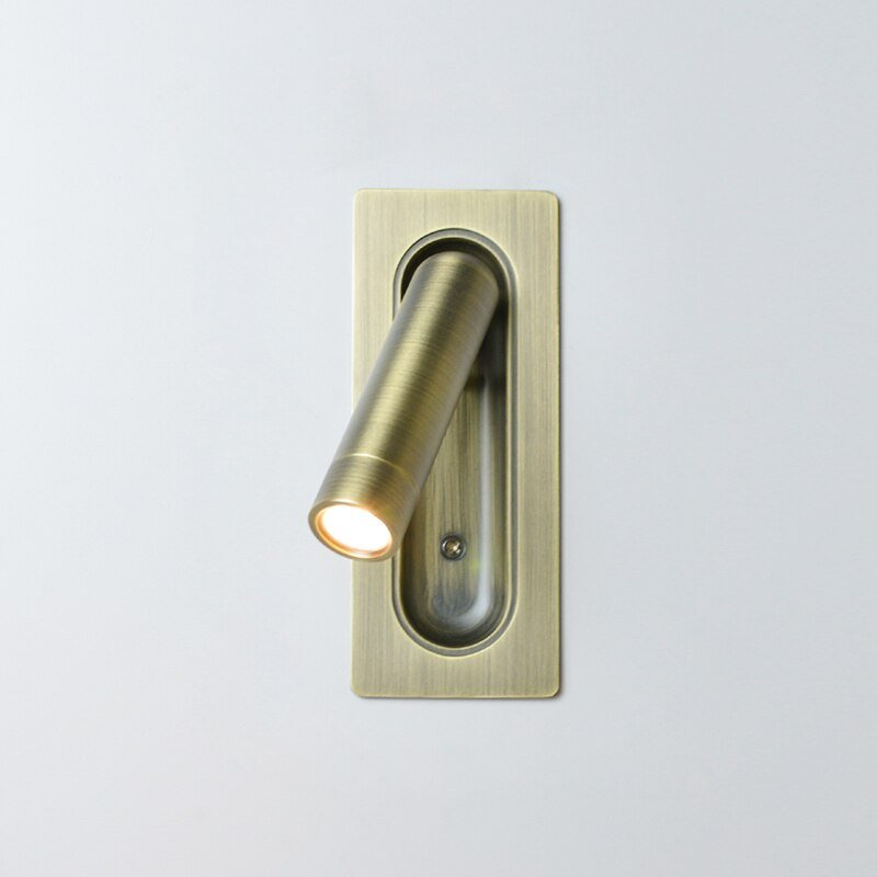 Lámpara de pared LED enfocada, perfecta para leer en cama, iluminación interior moderna y sutil.