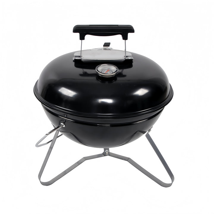 Parrilla de carbón compacta, fácil de montar y desmontar.