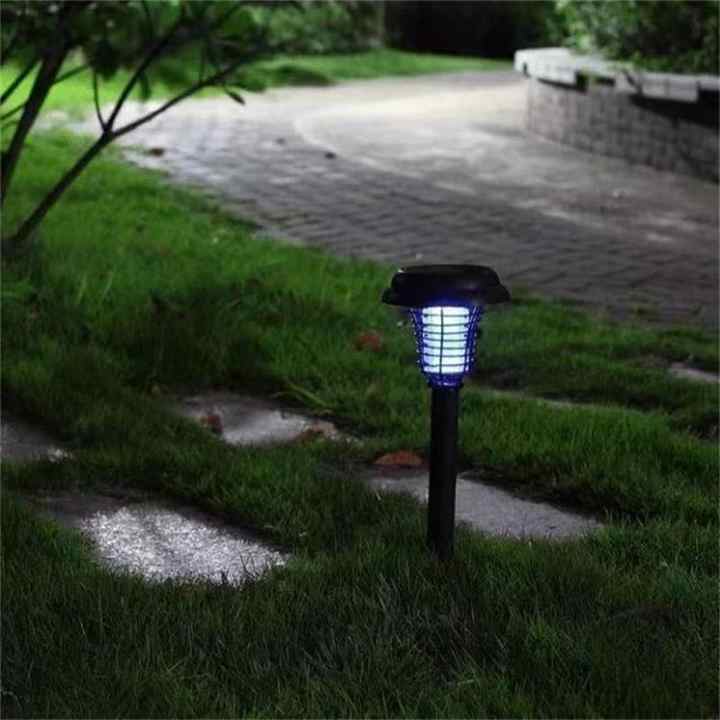 Lámpara solar LED para iluminación de jardín. Antimosquitos, exterior, impermeable y de bajo consumo.