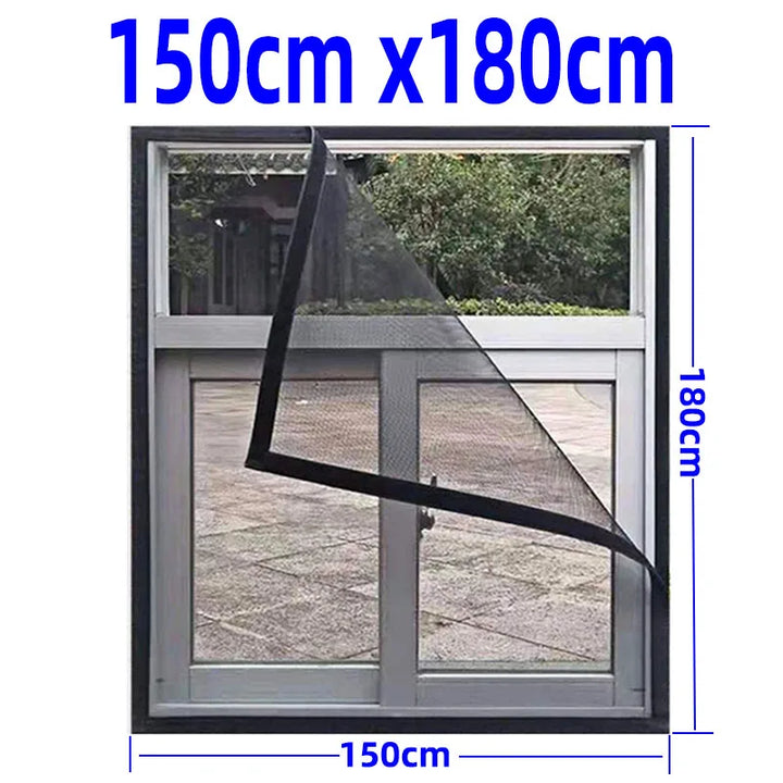 Mosquitera de velcro para ventanas. Instalación sencilla, ofrece protección eficaz y discreta contra insectos.