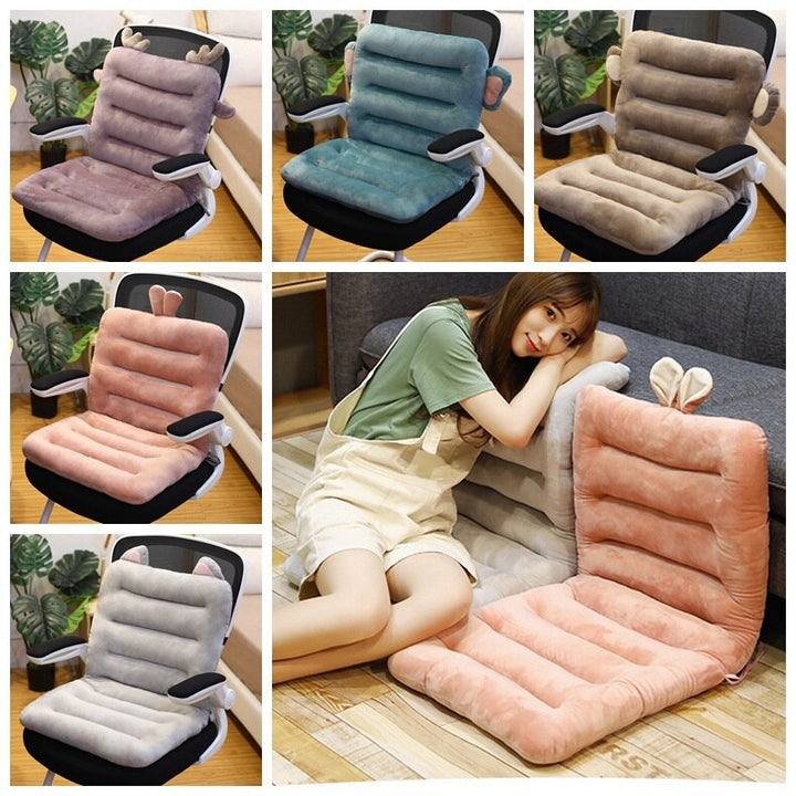 Cojín ergonómico ErgoRelief con soporte lumbar, alivia presión en coxis y espalda. Ideal para postura.