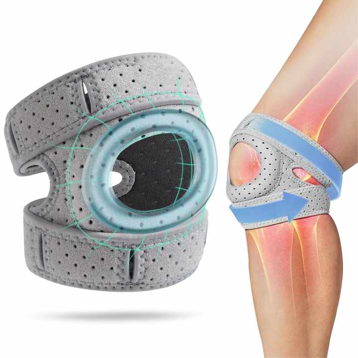 Rodillera de compresión para alivio del dolor. Soporte articular, ideal para osteoartritis y recuperación diaria.