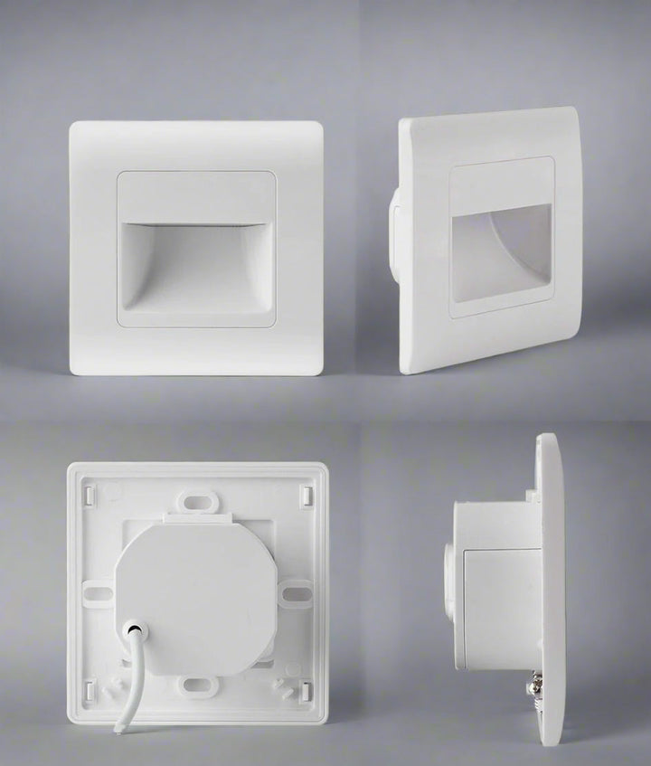 Luz LED empotrada para escaleras. Sensor de movimiento PIR, 4 temperaturas de color para un ambiente perfecto.