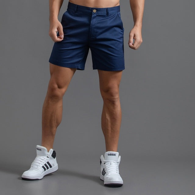 Shorts de verano para hombre, corte ajustado, versátiles y frescos. Ropa casual masculina cómoda.