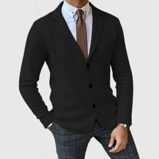 Moderna chaqueta blazer slim fit hombre. Versátil para ropa de oficina y ocasiones casuales.