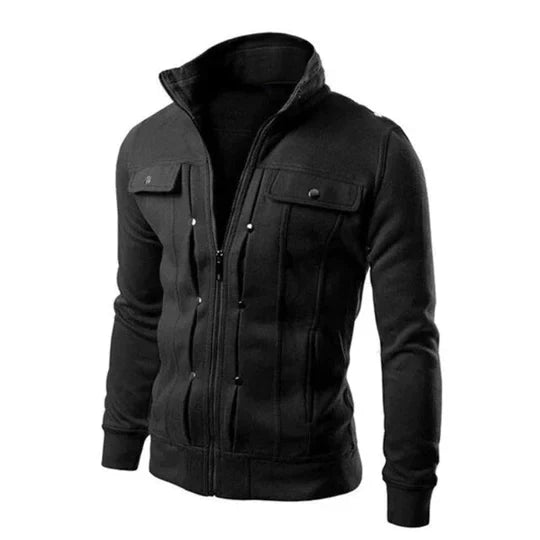 Chaleco de invierno sin mangas para hombre, abrigo cálido y resistente. Moda masculina funcional.