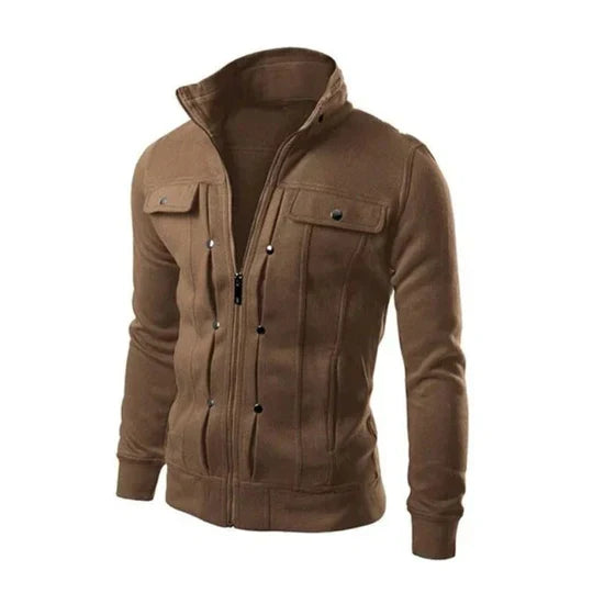 Chaleco cargo de hombre para invierno, diseño sin mangas cómodo y ajuste moderno. Ideal para capas.