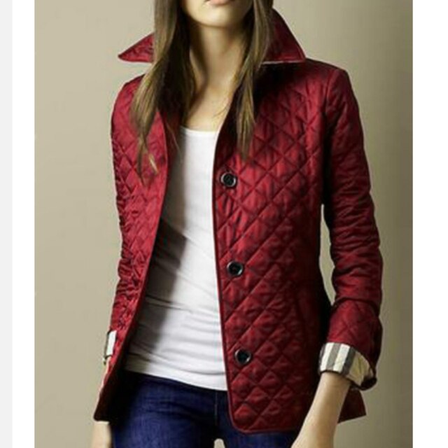 Chaqueta acolchada elegante para mujer, ligera y cálida, ideal para otoño e invierno.