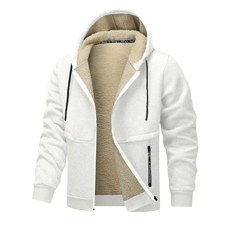 Chaqueta fleece para hombre, ideal para uso casual de otoño e invierno. Ropa cómoda.
