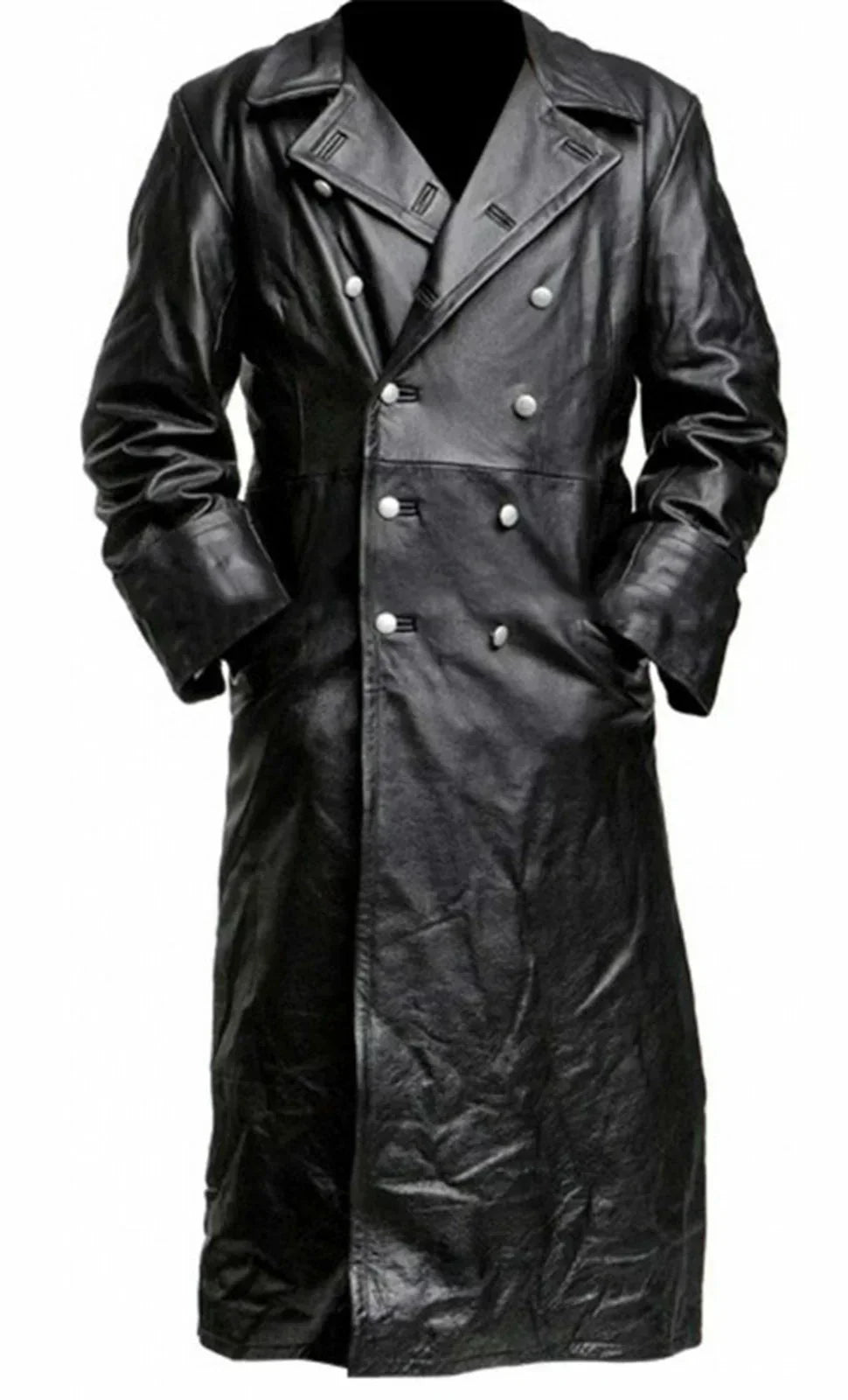 Gabardina FREYR elegante para hombre, estilo clásico sofisticado con múltiples botones. Ideal para entretiempo y moda masculina.