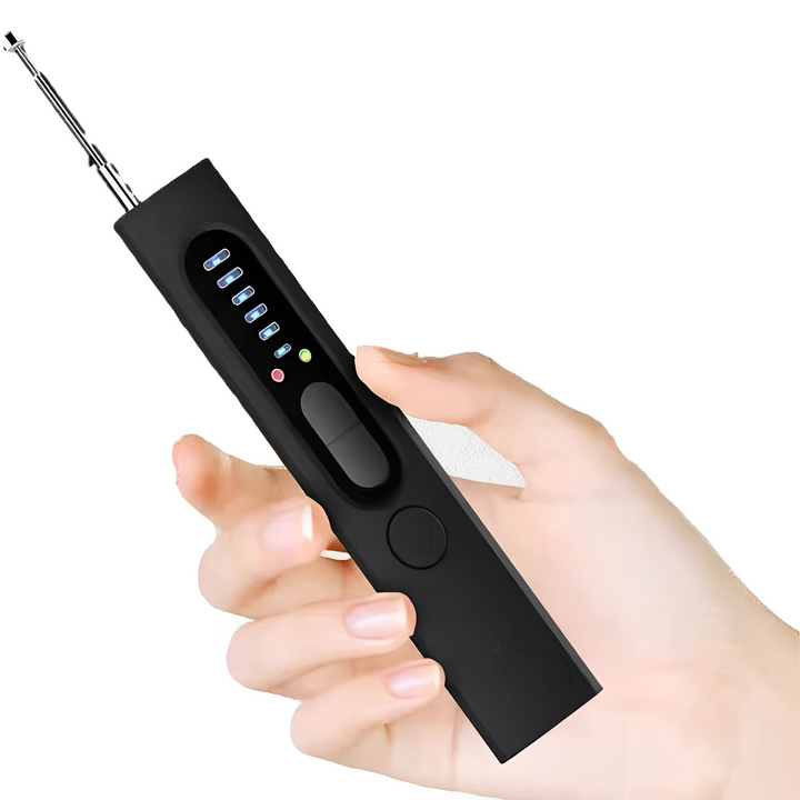 Detector RF y GPS portátil para viajeros. Protege tu privacidad en hoteles y otros lugares.