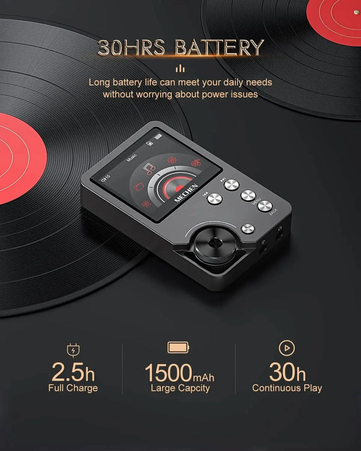 Reproductor MP3 MECHEN-M30. Dispositivo HiFi sin pérdidas, diseñado para un sonido de alta calidad en movimiento.