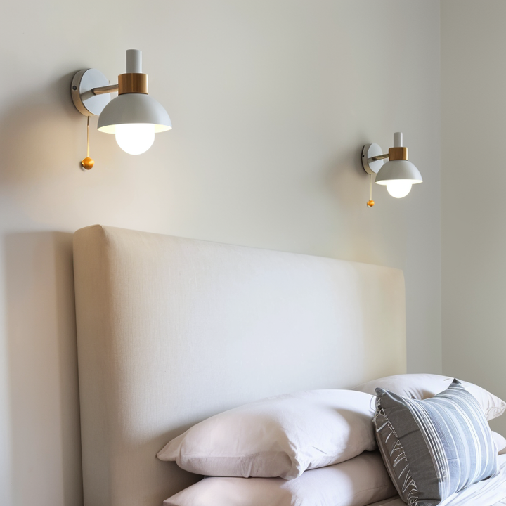 Decoración de hogar con lámpara de pared pastel. Estilo moderno y luz cálida. Embellece cualquier espacio de tu casa.