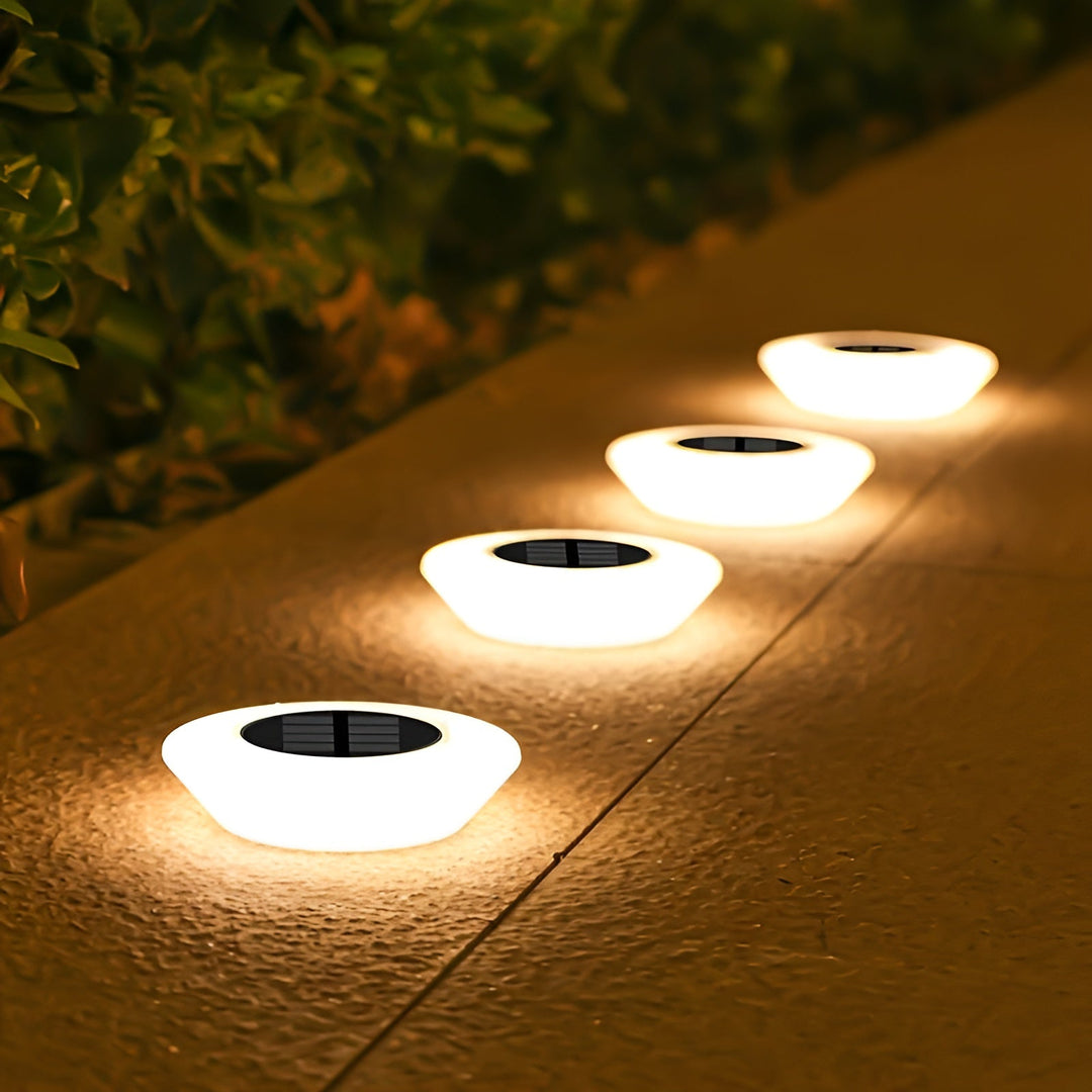 Lámpara solar LED para jardín, iluminación exterior automática, impermeable y sin cables. Eficiente energía solar.