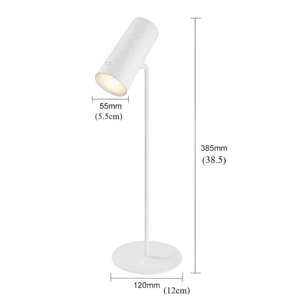 Iluminación LED minimalista para mesa. Lámpara de bajo consumo energético, perfecta para decoración y lectura.