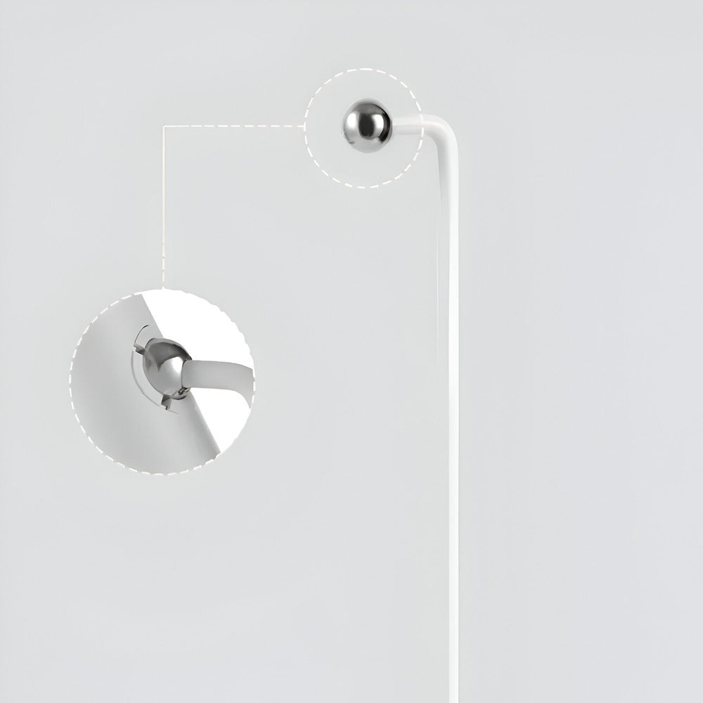 Lámpara de mesa LED blanca, diseño minimalista. Iluminación versátil para cualquier rincón del hogar u oficina.