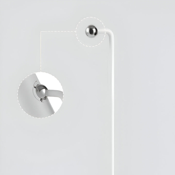 Lámpara de mesa LED blanca, diseño minimalista. Iluminación versátil para cualquier rincón del hogar u oficina.