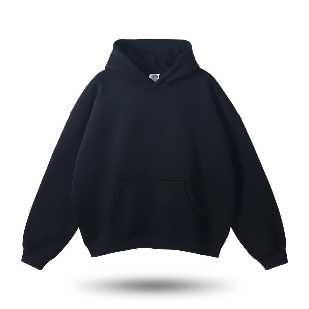 Sudadera holgada de invierno con capucha, ideal para look casual y cómodo. Estilo urbano unisex para él y ella.
